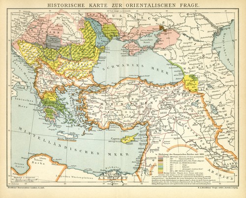 Orient historische karte - orient,