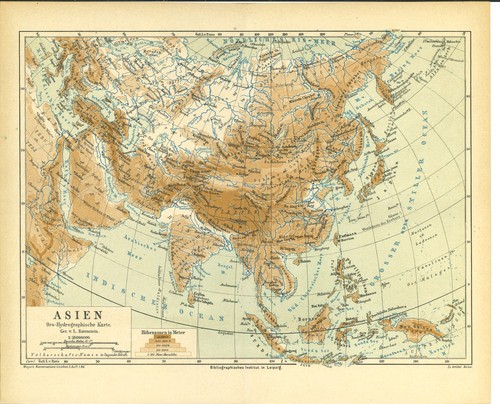 Karte asien 1875 - asien,
