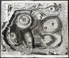 Jerusalem Israel Palestine map