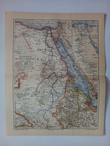 Antike landkarte ägypten der - landkarte, "Ägypten