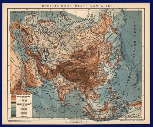 Landkarte anno 1901 - ,