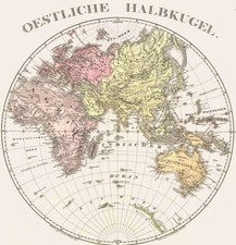 Landkarte ÖSTLICHE HALBKUGEL