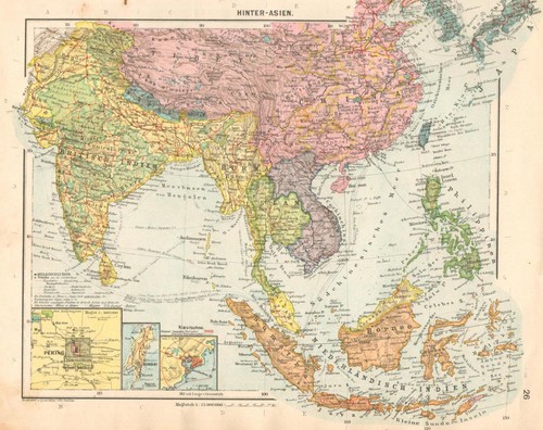 Landkarte hinter asien - "landkarte., hinter-asien