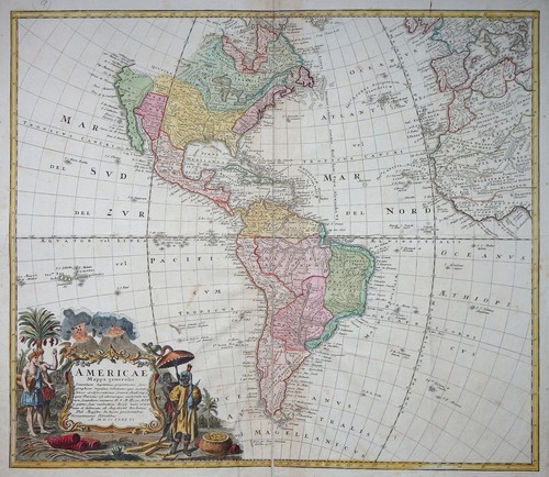 Karte amerika americae mappa - americae,