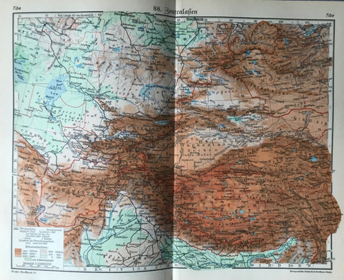 Landkarte von zentralasien - von,