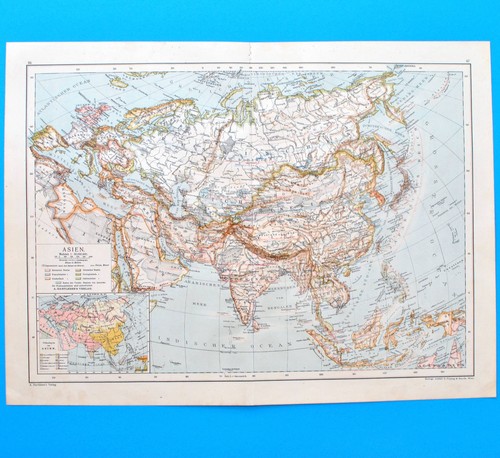 Asien historische landkarte - historische,