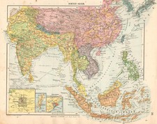 Landkarte. Hinter-Asien