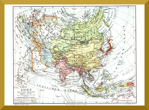 Asien historische landkarte - +historische,